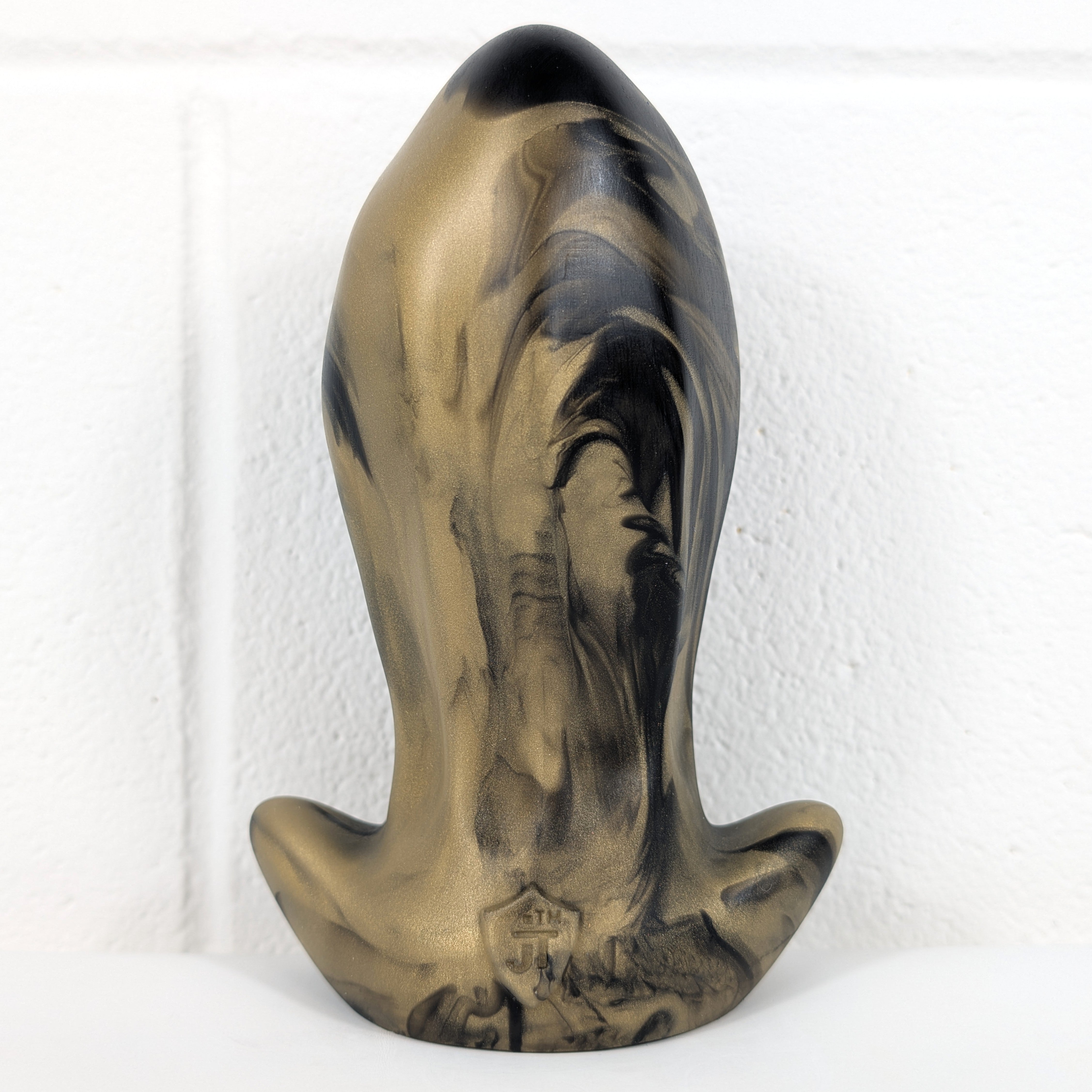 PULLED LUMP Platinum Silicone Dildo